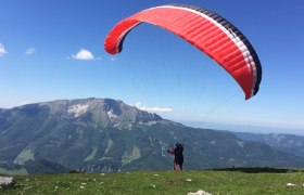 Das Paradies zum Paragleiten, © Bergbahnen Mitterbach/Abl