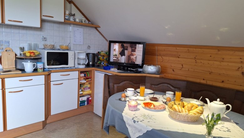 Fr&uuml;hst&uuml;cks- und Aufenthaltsraum, &copy; Haus Oberfeichtner