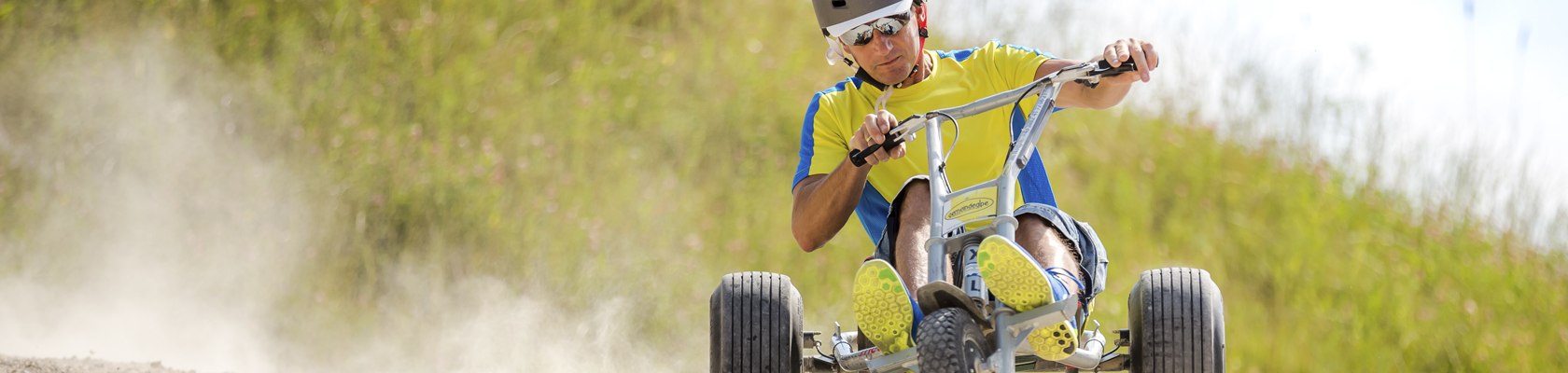 Fun &amp; Action mit dem Mountaincart, © Fred Lindmoser