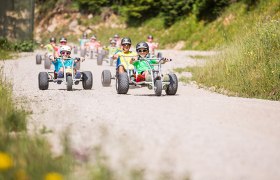 Abfahrt mit den Mountaincarts, © Bergbahnen Mitterbach/Lindmoser