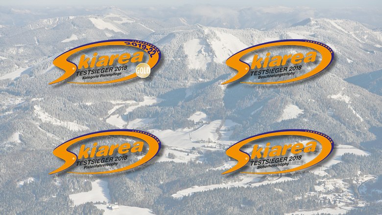 Auszeichnungen Skiarea Test Winter, © Bergbahnen Mitterbach/Leiminger